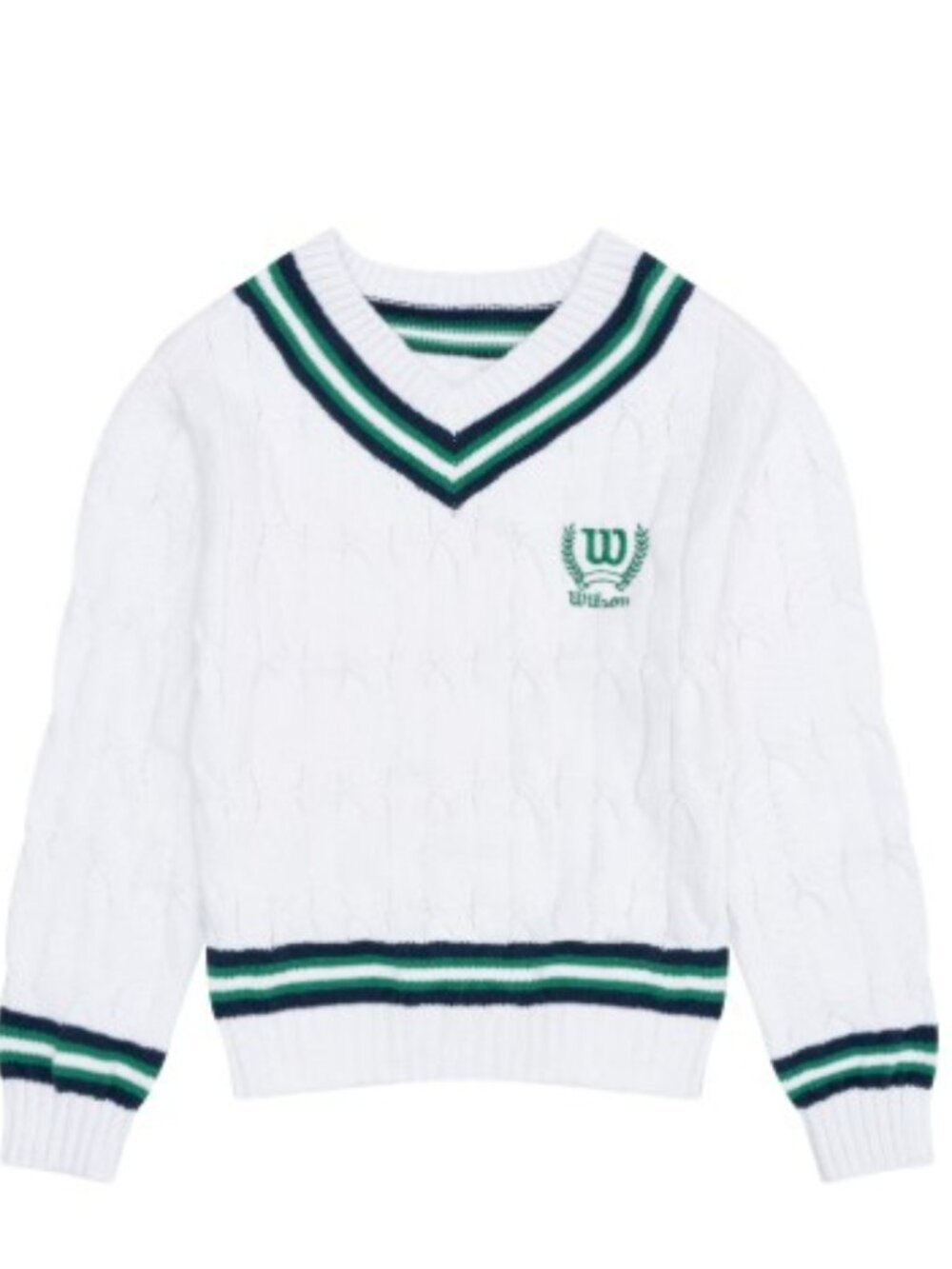Wilson Girls V-Neck Sweater White Multiple Sizes